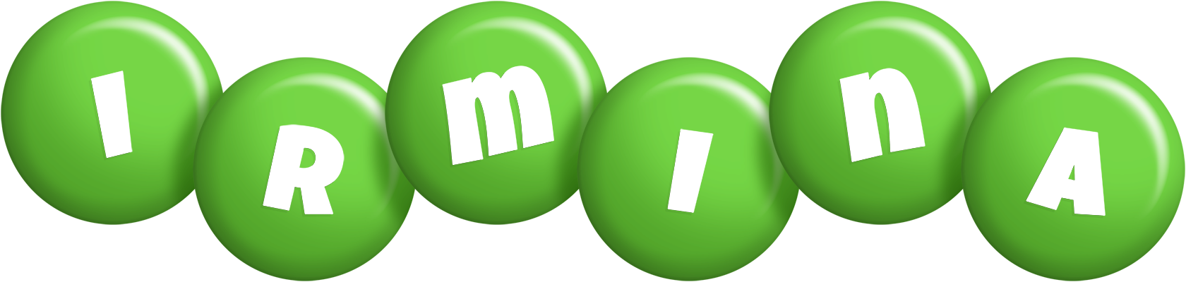 Irmina candy-green logo
