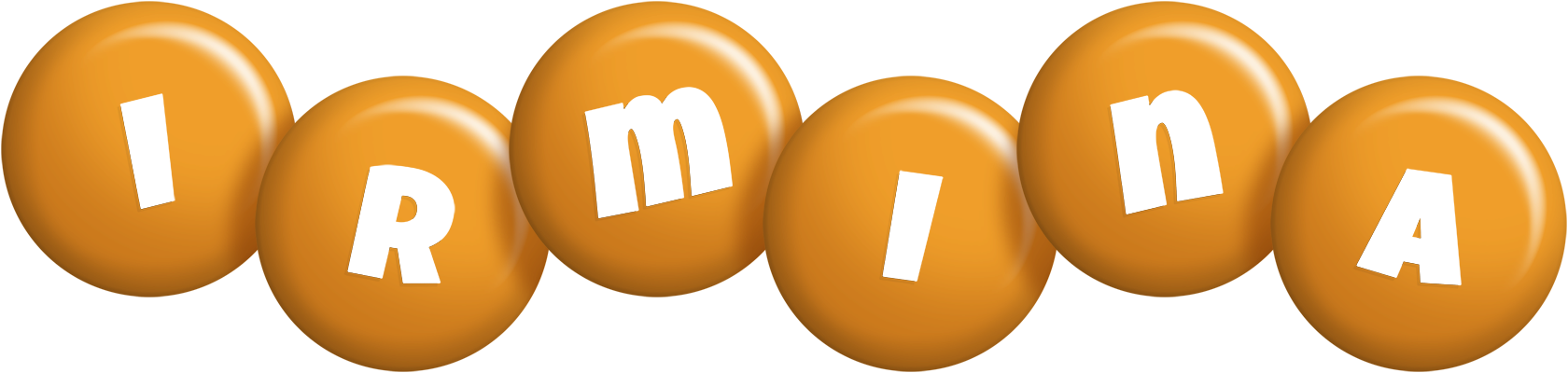 Irmina candy-orange logo