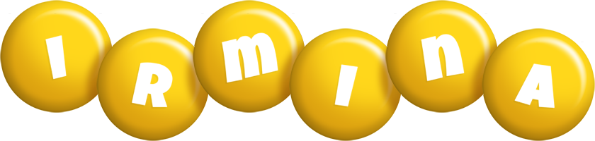 Irmina candy-yellow logo