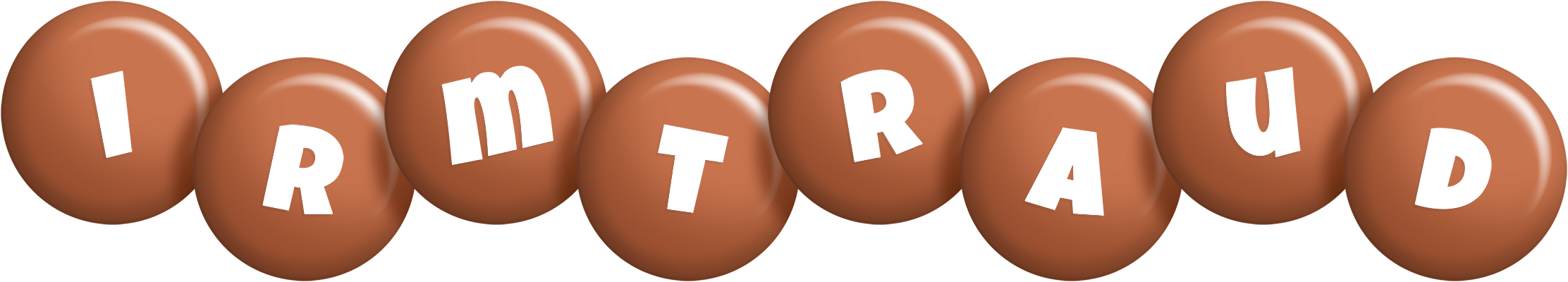 Irmtraud candy-brown logo