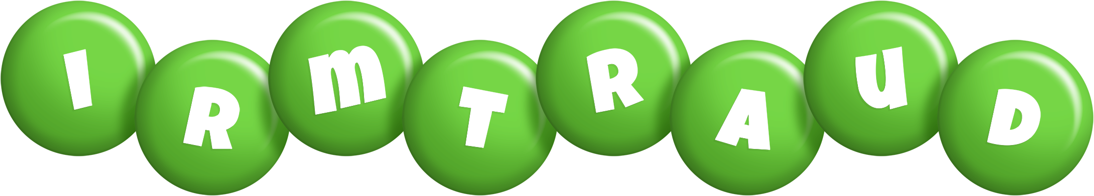 Irmtraud candy-green logo