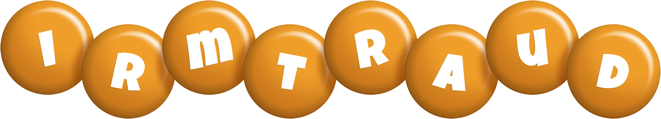 Irmtraud candy-orange logo