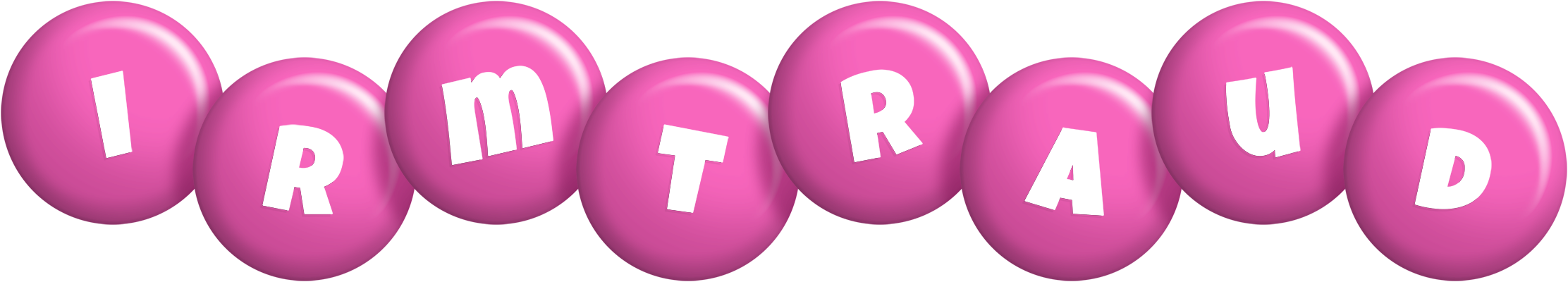 Irmtraud candy-pink logo