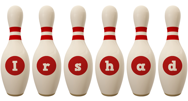 Irshad bowling-pin logo