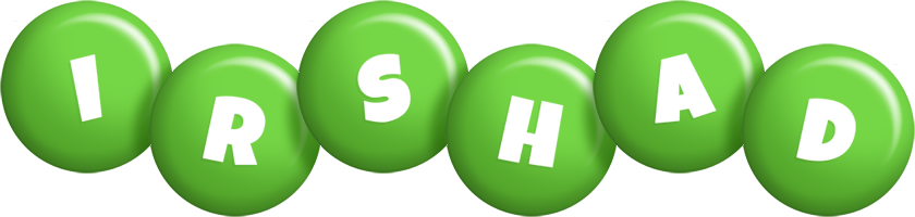 Irshad candy-green logo