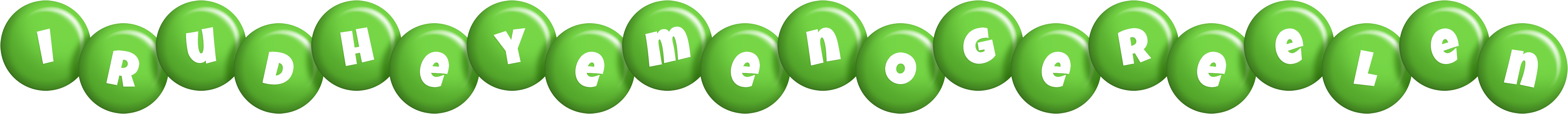 Irudheyemenogereelen candy-green logo