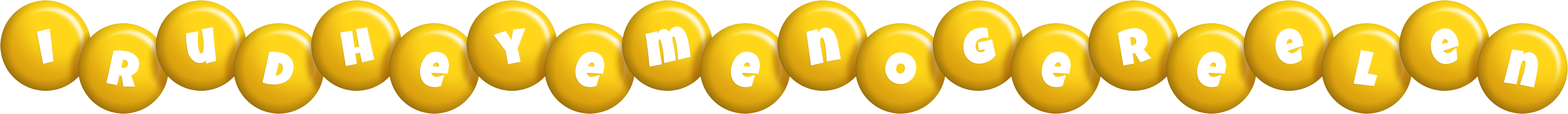 Irudheyemenogereelen candy-yellow logo