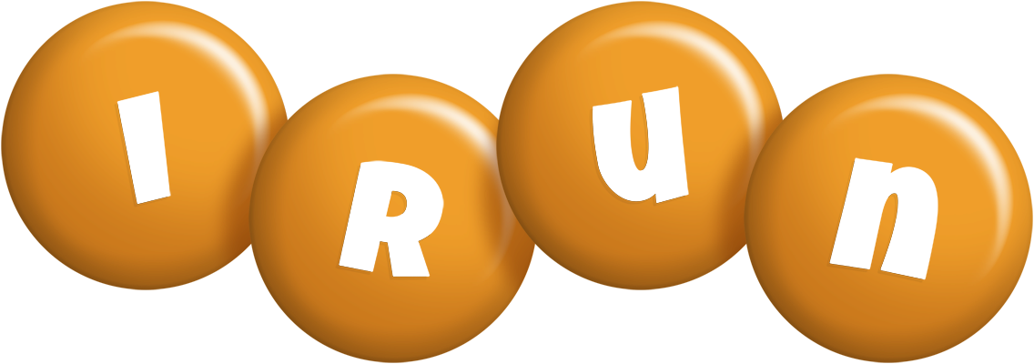 Irun candy-orange logo