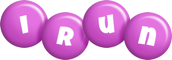 Irun candy-purple logo