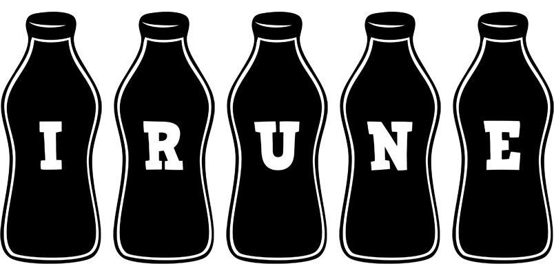 Irune bottle logo