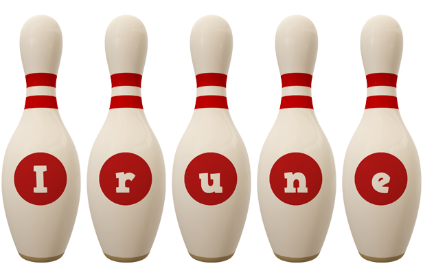 Irune bowling-pin logo