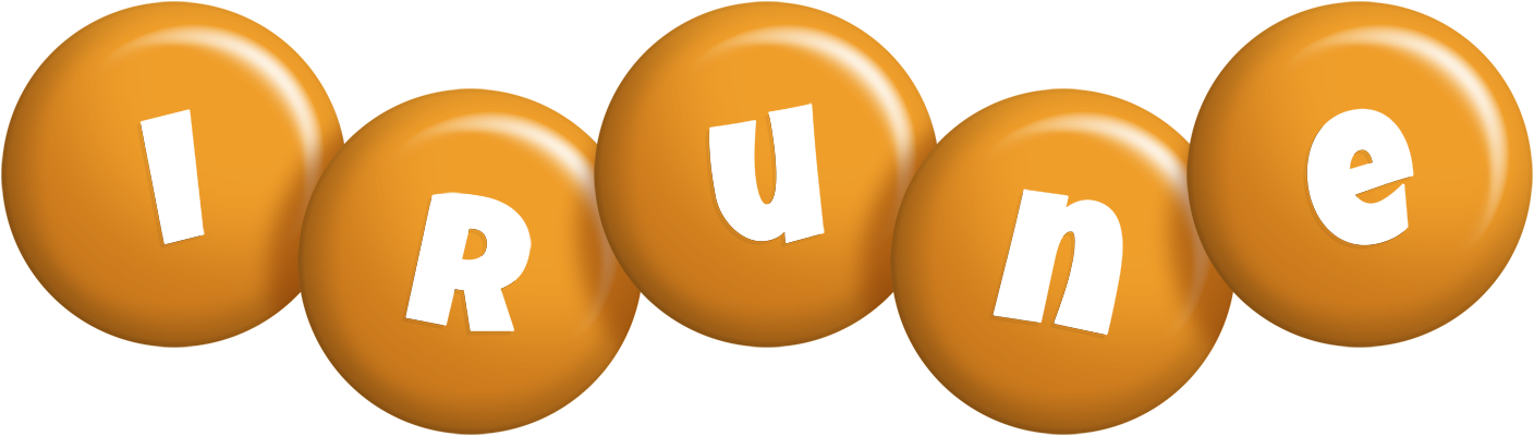 Irune candy-orange logo