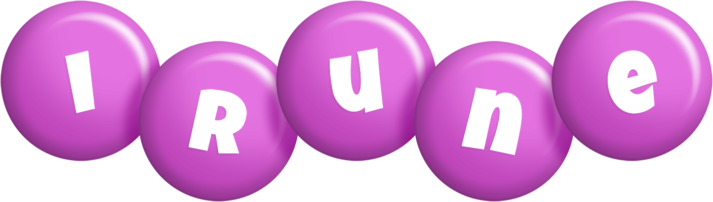 Irune candy-purple logo