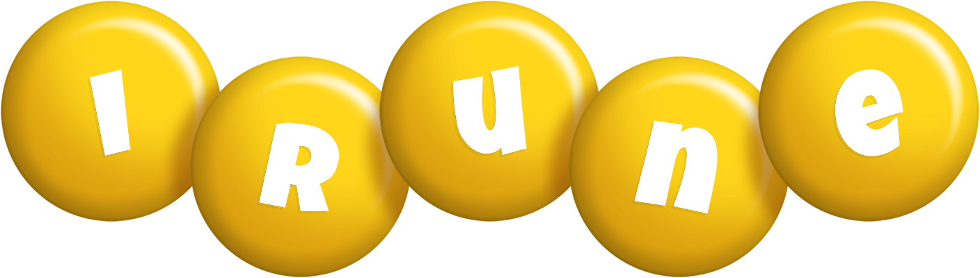 Irune candy-yellow logo