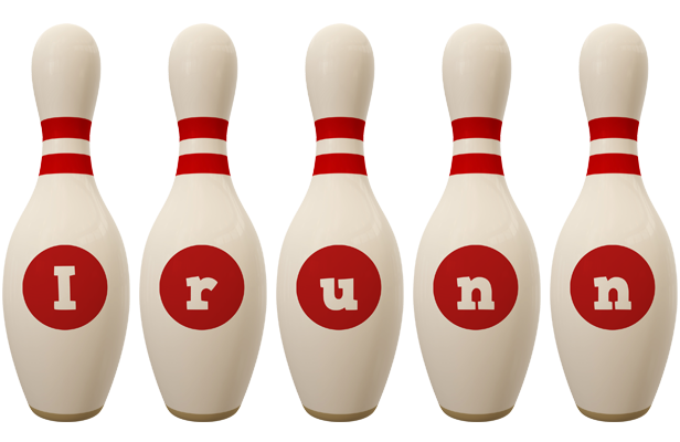 Irunn bowling-pin logo
