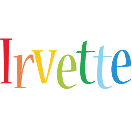 Irvette birthday logo