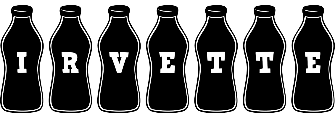 Irvette bottle logo