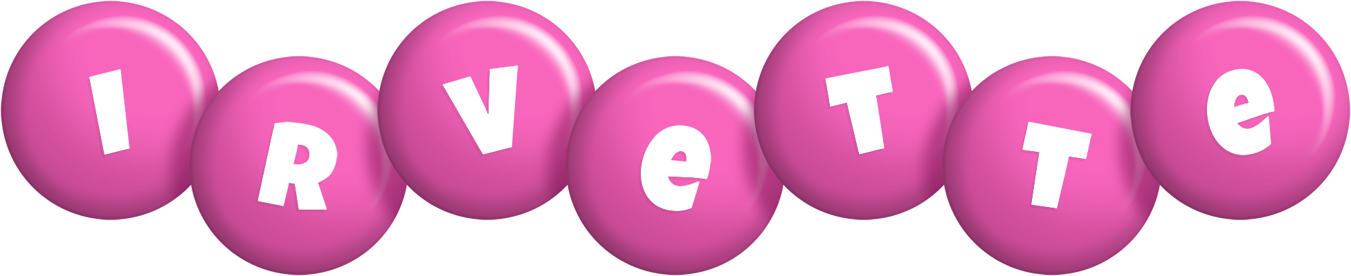 Irvette candy-pink logo