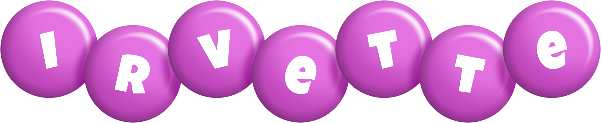 Irvette candy-purple logo
