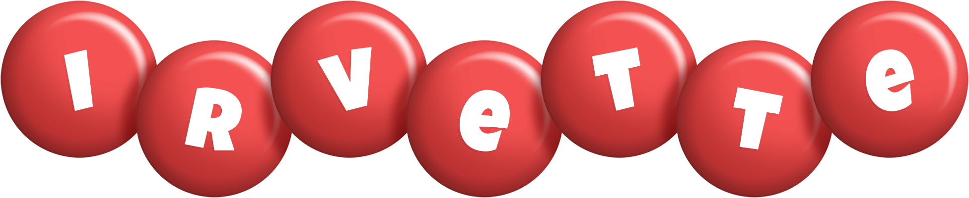 Irvette candy-red logo
