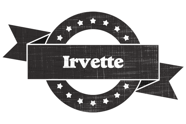 Irvette grunge logo