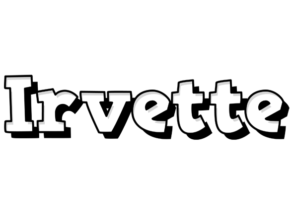 Irvette snowing logo