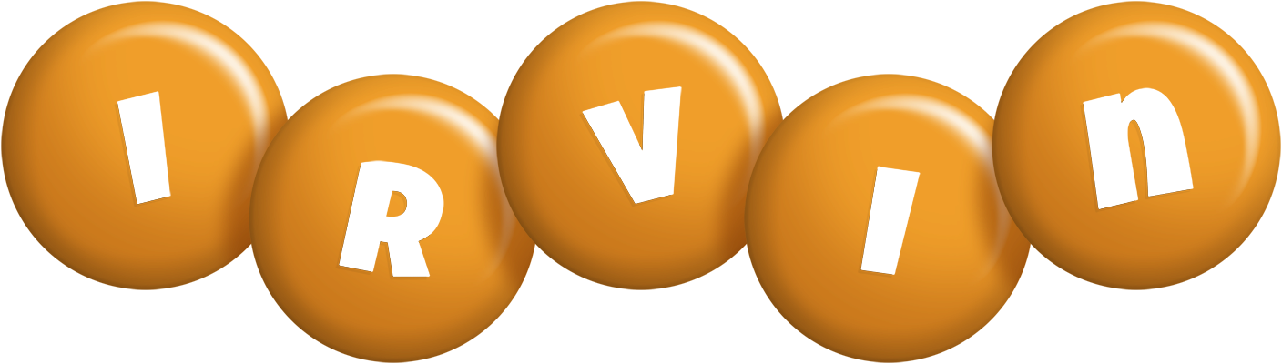 Irvin candy-orange logo