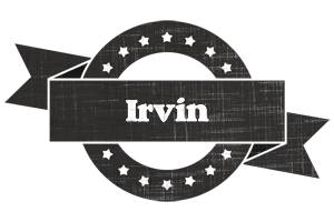 Irvin grunge logo