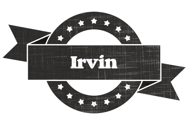 Irvin grunge logo