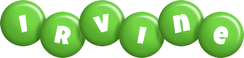 Irvine candy-green logo