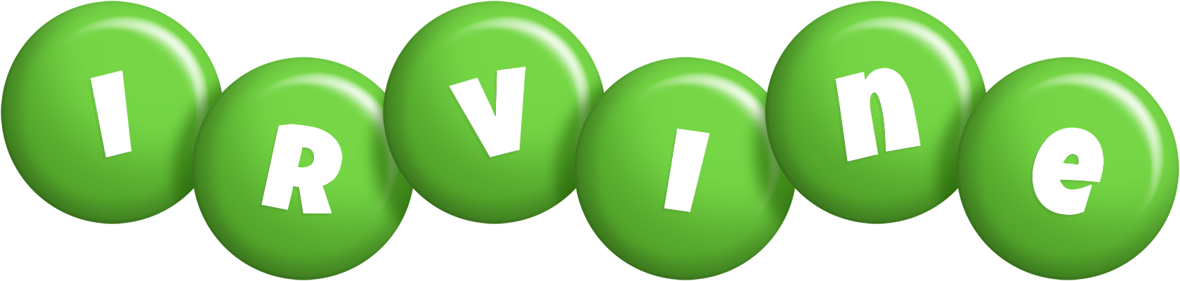 Irvine candy-green logo