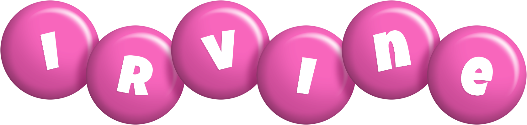 Irvine candy-pink logo