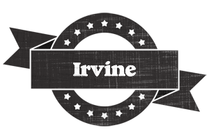 Irvine grunge logo