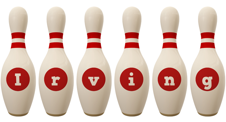 Irving bowling-pin logo