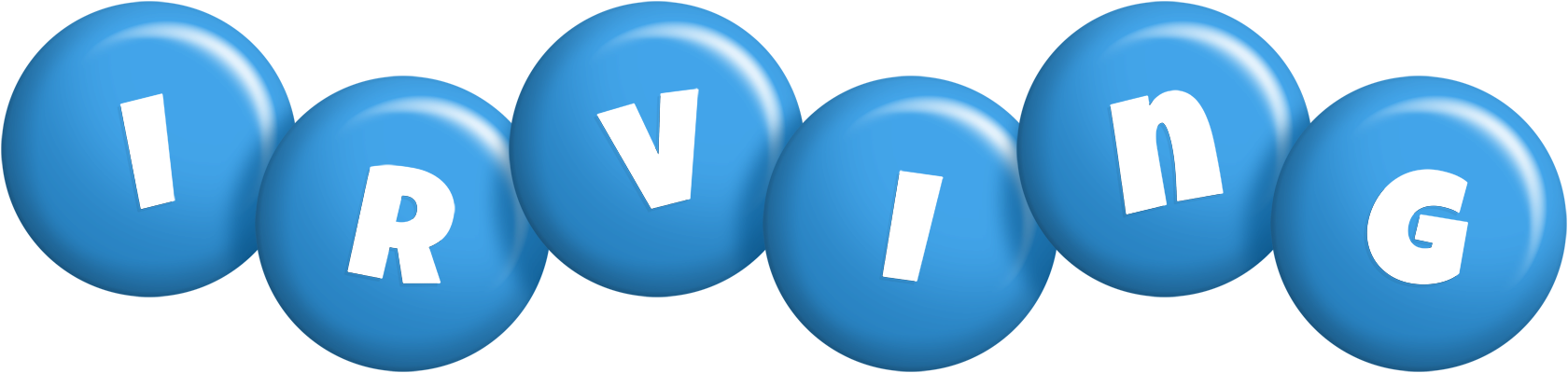 Irving candy-blue logo
