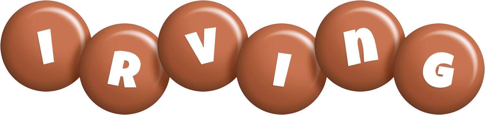 Irving candy-brown logo