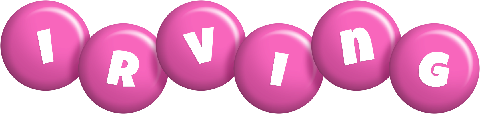 Irving candy-pink logo