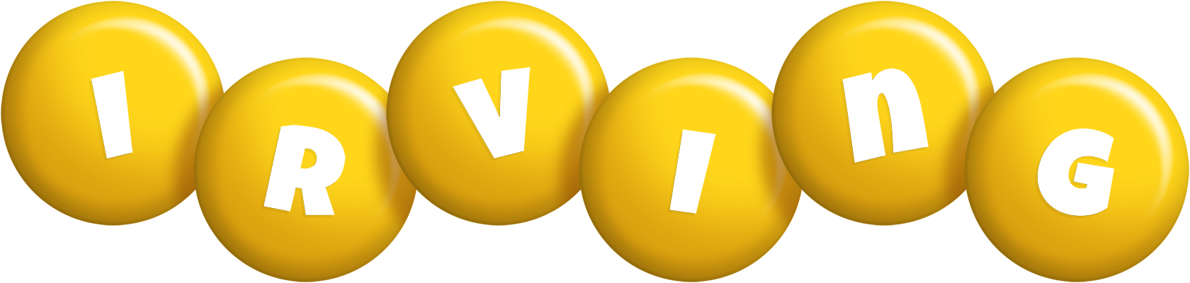 Irving candy-yellow logo