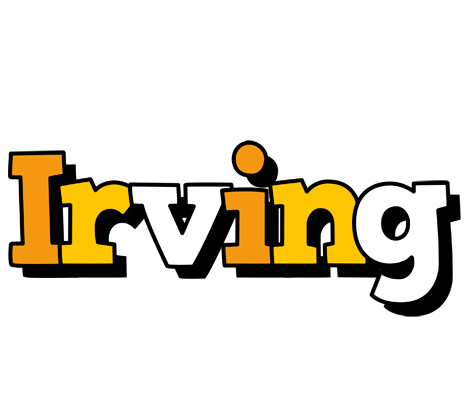 Irving cartoon logo