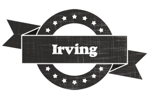 Irving grunge logo