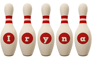 Iryna bowling-pin logo