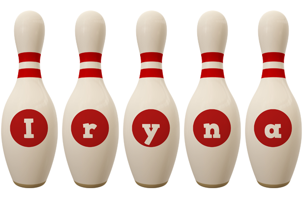 Iryna bowling-pin logo