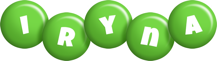 Iryna candy-green logo