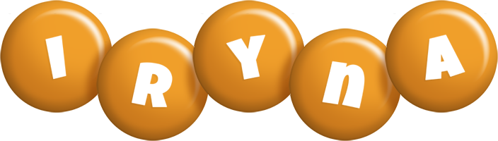 Iryna candy-orange logo