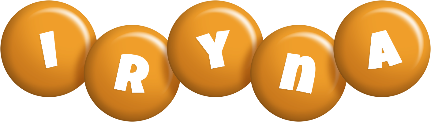 Iryna candy-orange logo