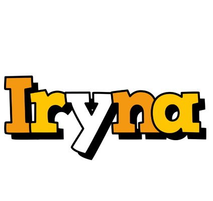 Iryna cartoon logo