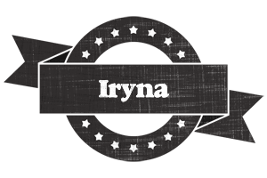 Iryna grunge logo