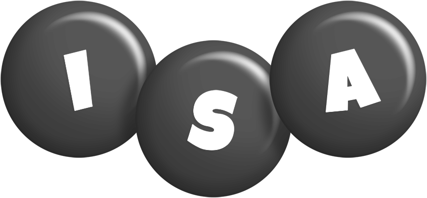 Isa candy-black logo