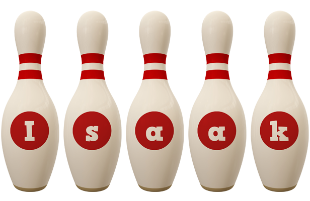 Isaak bowling-pin logo