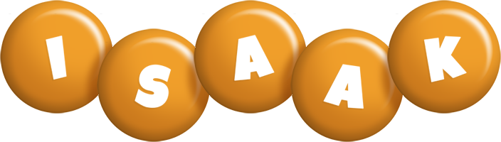 Isaak candy-orange logo